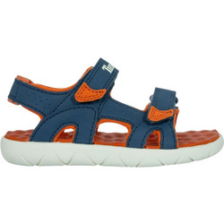 Timberland Παιδικά Πέδιλα για Αγόρι Ανατομικά Navy Μπλε Πορτοκαλί TB0A43EAL79