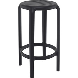 TOM 65εκ. ΣΚΑΜΠΟ BLACK ΠΟΛ/ΝΙΟΥ 36X36X65εκ.-36X36X65εκ