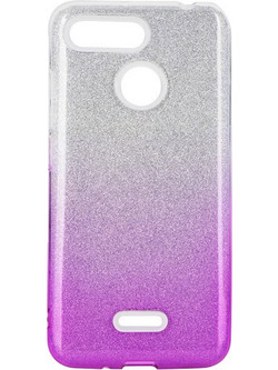 FORCELL SHINING BACK COVER CASE FOR HUAWEI P SMART 2020 CLEAR/PINK