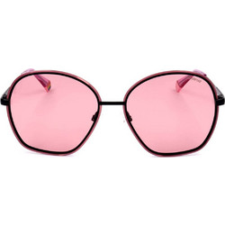 Polaroid Eyewear PLD6113/G/S 35J/0F Γυναικεία Γυαλιά Ηλίου Πολυγωνικά Μεταλλικά Μαύρα με Ροζ Polarized Φακό