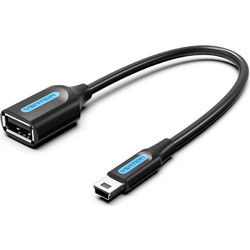 Καλώδιο Vention Mini USB Male to USB-A Female 0.15m Black CCTBB