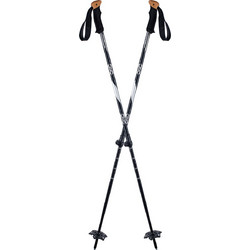 Atlas Trail Walking 2 Piece Pole - Μπατόν πεζοπορικό - Black