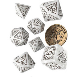 Q Workshop The Witcher Geralt (The White Wolf) Dice 7τμχ