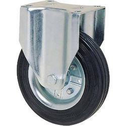 Ροδά Λάστιχο μεταλλική ζάντα 140mm με βάση 115Kg αντοχή
