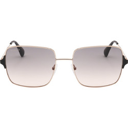 Max &Co MO0072 33B Γυναικεία Γυαλιά Ηλίου Τετράγωνα Μεταλλικά Μαύρα με Ροζ Polarized Φακό
