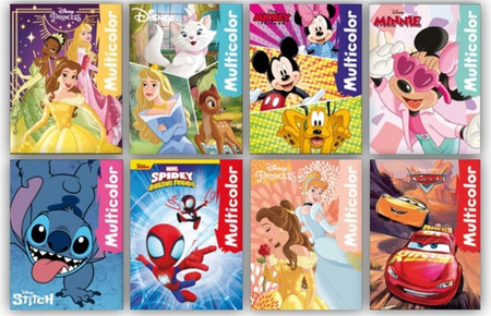 Βιβλίο Ζωγραφικής Disney MultiColor Α4 με 32 Σελίδες Χρωματισμού σε 8 Σχέδια-1τεμ (658131)