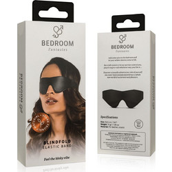 Faux Leather Blindfold - Black