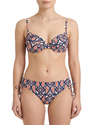 Plus size γυναικείο μαγιό bikini με μπανέλα Lahour μπλε