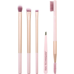 Real Techniques Naturally Beautiful Eye Set (4xBrushes & 1xTweezer)
