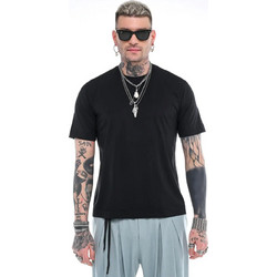 ΑΝΔΡΙΚΟ T-SHIRT ΜΕ ΜΟΝΟΧΡΩΜΟ STEFAN 3507-SS26 BLACK