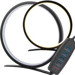 Κυκλικό Επιτραπέζιο Φωτιστικό LED Ring 25cm με 3 Αποχρώσεις και Ρύθμιση Έντασης