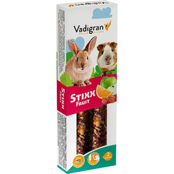 Vadigran Stixx Rabbit & Guinea Pig with Fruit 2x60gr