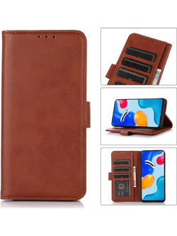 Tel1 iPhone 16 Magnetic Book Θήκη Βιβλίο - Brown