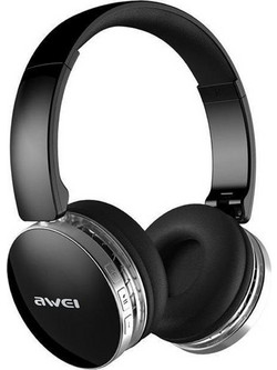 Awei A500BL Ενσύρματα & Ασύρματα Bluetooth Ακουστικά On Ear με Noise Canceling Μαύρα