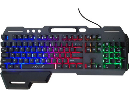 Aoas M-1000 Gaming Πληκτρολόγιο RGB Black