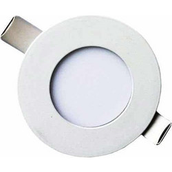 LED PANEL SLIM ΦΩΤΙΣΤΙΚΟ ΧΩΝΕΥΤΟ 3W ΛΕΥΚΟ ΣΤΡΟΓΓΥΛΟ ΨΥΧΡΟ ΦΩΣ 6500Κ 230V 80lm/W 145-68600