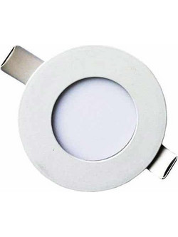 LED PANEL SLIM ΦΩΤΙΣΤΙΚΟ ΧΩΝΕΥΤΟ 3W ΛΕΥΚΟ ΣΤΡΟΓΓΥΛΟ ΨΥΧΡΟ ΦΩΣ 6500Κ 230V 80lm/W 145-68600