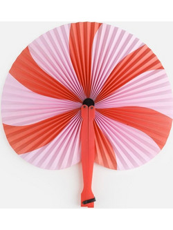 Βεντάλια Χάρτινη Ροζ Lollipop 14.5cm