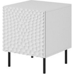 HOLE bedside table 2 pcs. 44x40.5x53.5 cm white matt