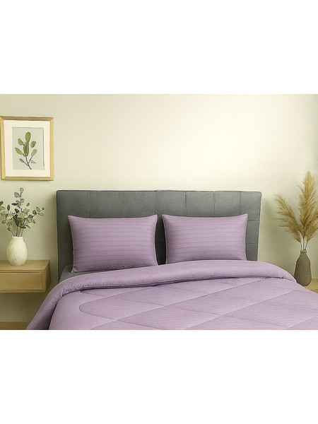 Ζεύγος Μαξιλαροθήκες 50x70 Cosmin Stripe Lila