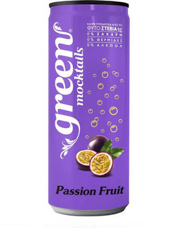 Green Cola Mocktail Αναψυκτικό Passion Fruit με Ανθρακικό 330ml - 330ml