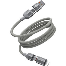 Καλώδιο Φόρτισης WK WDC-48 4 σε 1 PD 240W 1m Γκρι