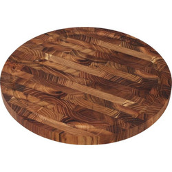Excellent Houseware Eπιφάνεια Kοπής και Σερβιρίσματος από Ξύλο Teak 28x28x2cm
