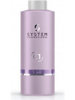 System Professional Fibra Color Save C1 Σαμπουάν για Προστασία Χρώματος για Βαμμένα Μαλλιά 1lt