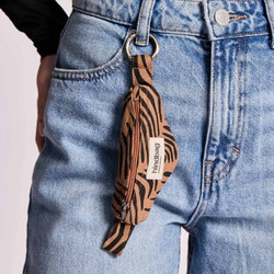 Hindbag Μπρελόκ Πορτοφολάκι Come Cinnamon Zebra | Mini Fanny Pack Key Ring