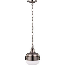 Feiss Cadence Κρεμαστό Φωτιστικό Οροφής Brushed Steel E1-FE-CADENCE-1P-BS