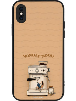 Sonique Stripe Stories Series Θήκη με Σχέδιο «Monday Mood» (iPhone XS / X)