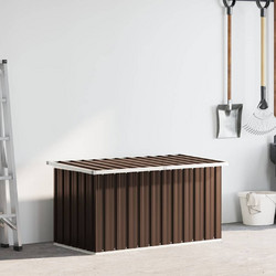 vidaXL Κουτί Αποθήκευσης Κήπου Καφέ 129x67x65cm 1 τεμ