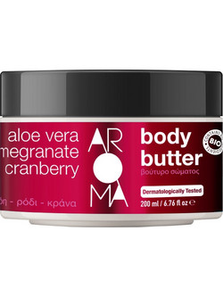 Aroma Bio Αλόη & Ρόδι Body Butter 200ml