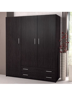 Sarris SB Τρίφυλλη Ντουλάπα Ρούχων 3 Wenge 110x50x180cm