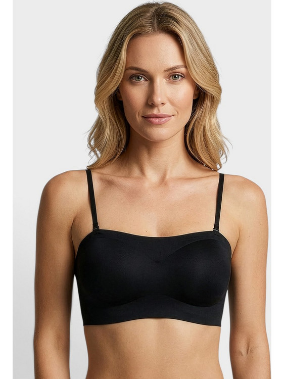New Bra Lingerie Invisible Σουτιέν Μαύρο NB6705-38