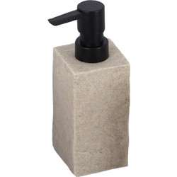 Δοχείο Κρεμοσάπουνου Polyresin Beige MRShome (60 Μήκος x 170 Ύψος x 60 Πλάτος) 1Τεμ