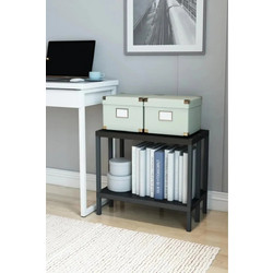 Stewe Home Βιβλιοθήκη Μαύρο 55x30x53cm STE-016350-P16350