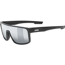 Uvex Lgl 51 S5330252216 Black Ανδρικά Γυαλιά Ηλίου Μάσκα Κοκάλινα Μαύρα με Γκρι Καθρέπτη Φακό