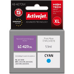 Activejet AB-427CNX Brother printer ink cartridge, replacement for Brother LC-427CXL Supreme 53 ml light blue