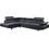Woodwell Sector Γωνιακός Καναπές Αριστερή Γωνία Γκρι 268x196x84cm Ε989,3L
