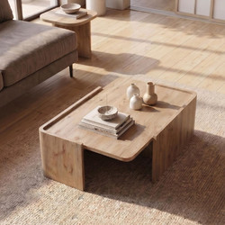 Τραπεζάκι σαλονιού χρώμα sepet oak 82x52x28,5εκ