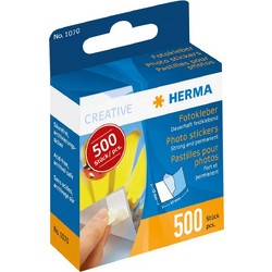 10x1 Herma Photo Sticky Dots, 500 Pieces in Carton Dispenser 1070
