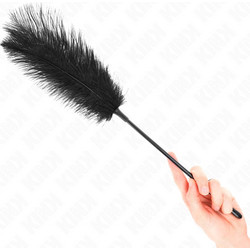 Kink Ostrich Feathers for Tickle 19cm Black