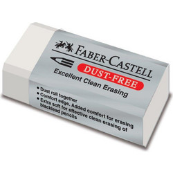 Γόμα Faber λευκή dust-free 187130
