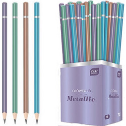 ΜΟΛΥΒΙΑ INTERDRUK METALLIC HB ΒΙΤΡΙΝΑ 72τεμ 254283