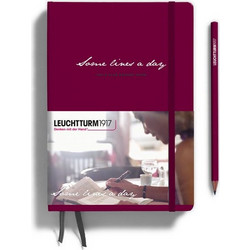 LEUCHTTURM1917 THEMEBOOK SomeLinesADay A5 MED PORT RED 365p