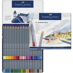 Faber-Castell Goldfaber Aqua Gold Κασετίνα Ξυλομπογιές Ακουαρέλας Σετ 48τμχ