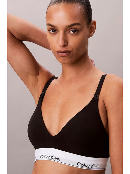 Calvin Klein Γυναικείο σουτιέν θηλασμού Maternity Lightly Lined Triangle-LV00QF8506-UB1 Μαύρο