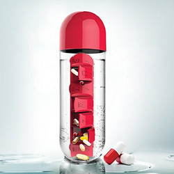 Diamandino Μπουκάλι χαπιών 600ml Κόκκινο Μπλε