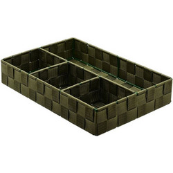 ESTIA ΚΑΛΑΘΙ ΟΡΓΑΝΩΣΗΣ 4 ΘΕΣΕΩΝ OLIVE SEIRES 33x23x6cm ΛΑΔΙ